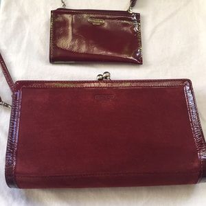 Gorgeous Coach clutch bag with mini wallet